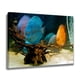 thumbnail image 2 of Póster en lienzo de peces disco para acuario, decoración de dormitorio, paisaje deportivo, decoración de oficina, regalo, estilo marco, 16 x 24 pulgadas (40 x 60 cm), 2 of 8