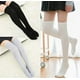 thumbnail image 4 of Pack de 3 medias por encima de la rodilla para mujer, blanco, gris, negro brillar Electrónica, 4 of 5