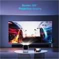 thumbnail image 4 of Oilsky K2N Mini Portable Projector 4K 1080P Support with 180°Adjustable Stand, Mini Projector Smart for Movie Projection Compatible with PC,Phone- White, 4 of 7