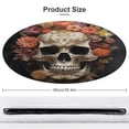 thumbnail image 2 of Gothic Skull Lover Washable Round Rug -Circle Area Rugs for Nursery Bedroom, Vintage Non Slip Non Shedding Low Pile Carpet for Living Room Coffee Table Entryway, 2 of 7
