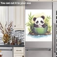 thumbnail image 5 of Panda Bear Bamboo Spa Dishwasher Magnetic Covers Magnet Sticker Kitchen Decor Dishwasher Refrigerator Front Door Covers Decorative Magnetic 23" x 26", 5 of 5
