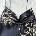 thumbnail image 6 of Sakmal Womens Plus Size Pajamas Sets Black Sleeveless Sexy Floral Lounge Tops, 6 of 7