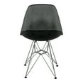 thumbnail image 4 of Cresco Molded Eiffel Side Chair, Set of 4 - Transparent Black, 4 of 7