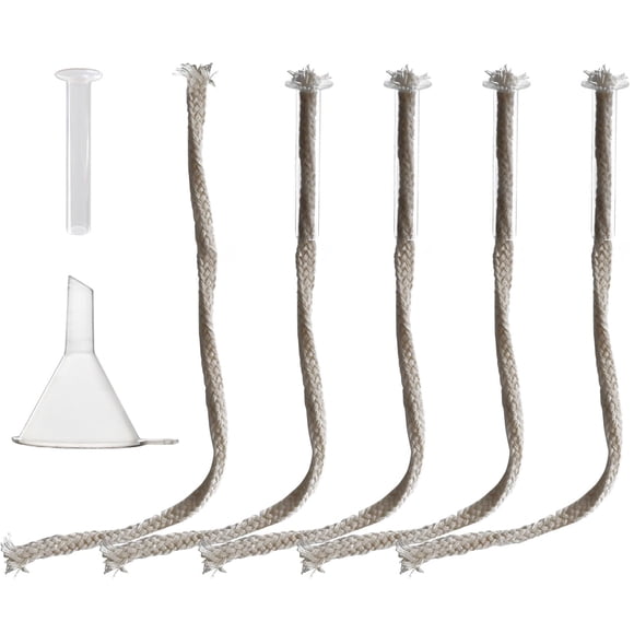 Soporte de tubo de vidrio para mecha de repuesto para lámpara de aceite GXFCCYXT