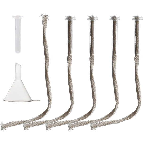 Soporte de tubo de vidrio para mecha de repuesto para lámpara de aceite GXFCCYXT