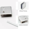 thumbnail image 3 of Raindrops 4Pcs Stainless Steel Mirror Mounting Clips Plated Silver U Shaped Design for Bathroom Glass Mirrors, 3 of 8