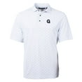 thumbnail image 2 of Men's Cutter & Buck White Gonzaga Bulldogs Team Big & Tall Virtue Eco Pique Tile Print Polo, 2 of 3