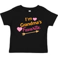 thumbnail image 3 of Inktastic I'm Grandma's Favorite with Arrow and Hearts in Pink Boys or Girls Toddler T-Shirt, 3 of 5