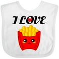 thumbnail image 3 of Inktastic Fry Lover I Love French Fries Boys or Girls Baby Bib, 3 of 4