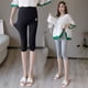 thumbnail image 2 of Pantalones de mujer embarazada de verano de talla grande Leggings de mujer embarazada Pantalones capri finos de cintura alta, 2 of 6