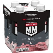 Muscle Milk Pro Protein Shake, Slammin' Strawberry, 11 fl oz, 4 Pack