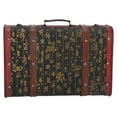 thumbnail image 2 of Large Retro Suitcase Dustproof Wooden Storage Box for Window Display Photography Props, 2 of 5