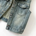 thumbnail image 4 of Women's Fashion Denim Vest Sleeveless Layering Piece For Spring Autumn Wardrobe Essentials, 4 of 9