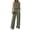 Army Green, variant on Two Piece Sets for Women Summer Outfits Lounge Sets Mock Neck Tops Wide Leg Pants Travel Fashion Clothing