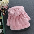 thumbnail image 4 of Monfince Girls Winter Warm Coats Ear Hooded Faux Fur Fleece Jacket Pink 1-2T, 4 of 8