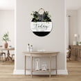 thumbnail image 5 of Today Is A Good Day Sign for Front Door, Decor for Farmhouse Porch Decorations, Round Wooden Hanging Sign Housewarming Gift for Home Outdoor Indoor, 5 of 8