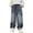 Z-01Blue, variant on Ruyang Boys Star Embroidery Baggy Jeans Straight Wide Leg High Elastic Waist Teens Kids Denim Pants Fashion Causal Loose Fit Bottoms