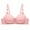 Pink, variant on Xunlbb Non Wired Bras for Women, Everyday Bras,Supportive and Coverage Women's Non Steel Ring Style Printed Gathered Middle Button Breathable Underwear Daily Bra M-2XL