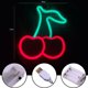 thumbnail image 2 of Cherry Neon Dormitorio Letrero de neón LED rojo Neón Luz de pared Fruta Neón Sailing Electrónica, 2 of 5