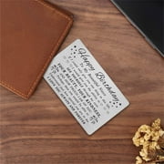DEGASKEN Birthday Card for Niece Adult, Teen Girls Niece Birthday Cards, Metal Wallet Card