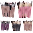 thumbnail image 4 of Trayknick 15x Makeup Set Powder Foundation Eyeshadow Eyebrow Concealer Lip Cosmetic Brush Pink and Coffee, 4 of 13