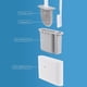 thumbnail image 2 of Cepillo de cerdas suaves de silicona, juego de escobillas limpiadoras de inodoros para baño WC, 2 of 5