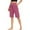 Hot Pink, variant on Abomasnow Women's 12" Bermuda Long Shorts with Pockets High Waisted Stretch Knee Length Shorts for Women Summer Walking