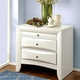 thumbnail image 3 of ACME Ireland 2 Drawer Wood Nightstand in White, 3 of 7