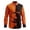 Orange, variant on Mens Halloween Shirt Print Long Sleeve Shirt Casual Button Down Top