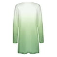 thumbnail image 5 of TKLPEHG Fall Fashion 2025 Women's Casual Lightweight with Pocketes Long Sleeve Open Front Cardigan Gradient Print Tops (Green,M), 5 of 6