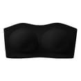 thumbnail image 2 of Byworldtasic Plus Size Strapless Bras for Women Wireless Padded Bandeau Bra Jelly Seamless Non-Slip Invisible Bralette, 2 of 9