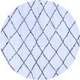thumbnail image 1 of Ahgly Company Indoor Round Solid Blue Modern Area Rugs, 6' Round, 1 of 4