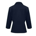 thumbnail image 7 of Abomasnow Blazers for Women Business Casual 3/4 Sleeve Notch Lapel Work Office Blazer Slim Fit Sing Button Jacket Blazer with Pockets, 7 of 7