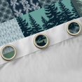 thumbnail image 4 of Homewish Safari Deer Bear Black Out Curtains for Female Men Adults,Jungle Animal Curtains Pack of 2 (42x63 Each),Green Plaid Checkered Bedroom Curtains,Lightweight Room Decor, 4 of 6