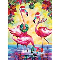 Springbok 500 Piece Festive Flamingos Jigsaw Puzzle for Adults - Made in USA