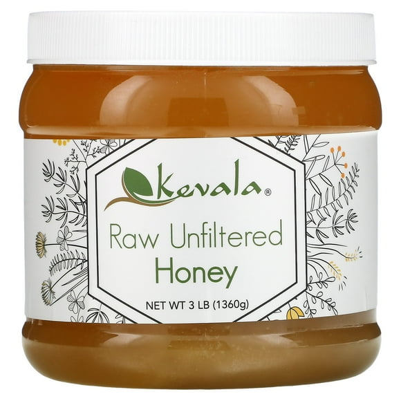Kevala , Miel Brut Non Filtré, 3 lb (1,360 g)