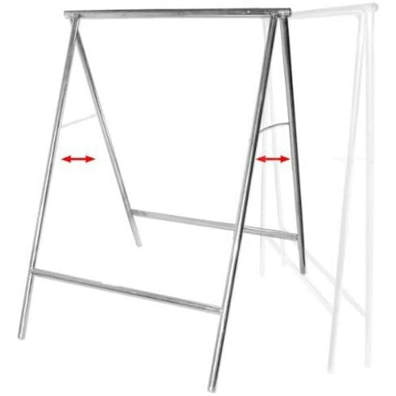 Folding Table Horse Legs Saw Table Legs with Zinc Coating 2 Piece Set