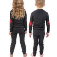 thumbnail image 3 of LazyOne Warm Long-Sleeve PJ Sets for Girls and Boys, Black Bear, Funny Animal Kids' Pajama Sets, 3 of 7