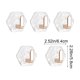 thumbnail image 3 of 5 Pcs Adhesive Hooks Heavy Duty No Drill Wall Hooks Waterproof Bathroom Kitchen Hooks Strong Sticky Hooks for Tile Glass Mirror Door Shower Removable Damage Free Hanging Hooks Storage Organization, 3 of 7