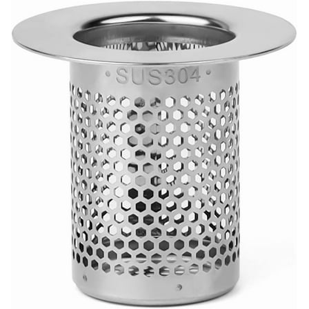 Bathtub drain strainer, 5 cm stainless steel hair catcher for shower -