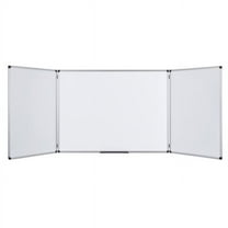 MasterVision TR02020101170 Trio Maya Cork & Dry Erase Combo Board with Aluminum Frame, 36 x 96 in.