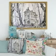 thumbnail image 3 of Designart 'Old Haunted Castle In The Woods' Traditional Framed Art Print, 3 of 4
