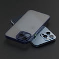 thumbnail image 5 of Case for iPhone 13 Pro Max Thin Shockproof Phone Case PC Back TPU Bumper [Protect from Fingerprint/Shock/Scratch/Slip] Translucent Matte Phone Cover for iPhone 13 Pro Max-Blue, 5 of 7