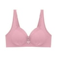 thumbnail image 2 of Yourumao Plus Size Bras for Women Solid Wire Free Push Up Bras Full-Figure Comfort Bra T-Shirt Bralette Everyday Underwear, 2 of 4