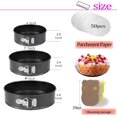 thumbnail image 2 of Springform Pan (4inch/7inch/9inch) Set,Leakproof Nonstick Bakeware Cheesecake Pan with Removable Bottom for Baker and Baking Enthusiast Black By Torubia, 2 of 7