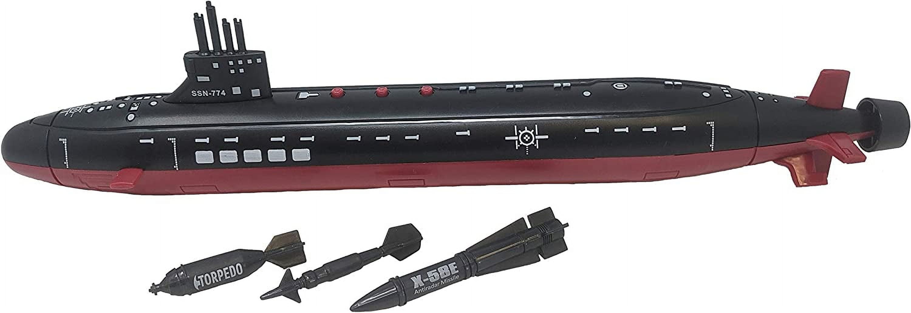 Toy Aircraft Carrier Ship with Warplanes and Submarine Combo Includes 18 Fighter Jets Torpedo