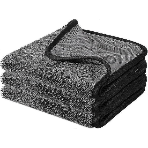 Pack of 3 Shiny Bath XXL drying towels, fast dry drying towels 40x60cm, shower cubicle towel for removing water in the shower and bathroom