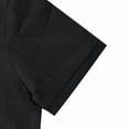 thumbnail image 6 of BRANROY Men's Short Sleeve Linen Cotton - Polo Shirt Solid Color Button Down Collared Top for Men, Lightweight Breathable Summer Casual Shirts, Father's Day Gift for Dad,Black,3XL, 6 of 8