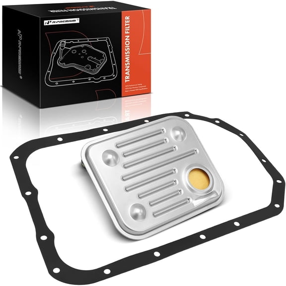 A-Premium Automatic Transmission Fluid Filter with Pan Gasket,Compatible with - 1991-2015 - Chevy Silverado 1500 2500 HD, Tahoe, Suburban, Express & GMC Sierra 3500, Yukon, Savana & Cadillac Escalade