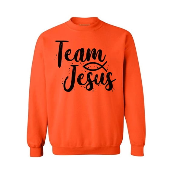 Awkward Styles Team Jesus Unisex Crewneck Christ Crewneck for Him Black Clothes Collection Jesus Crewneck for Women Team Jesus Sweater for Men Christian Gifts for Her Jesus Outfit for Men and Women
